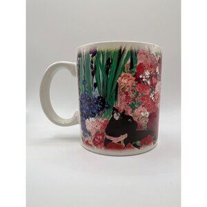 VTG Rare Waechtersbach Sara Eyestone Drinking Mug "Ebony & Ashley" Black Cat '93